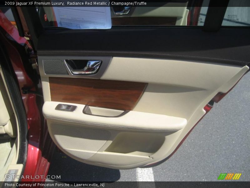 Radiance Red Metallic / Champagne/Truffle 2009 Jaguar XF Premium Luxury