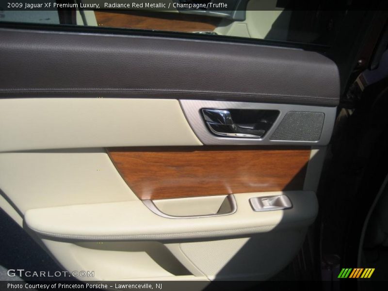Radiance Red Metallic / Champagne/Truffle 2009 Jaguar XF Premium Luxury