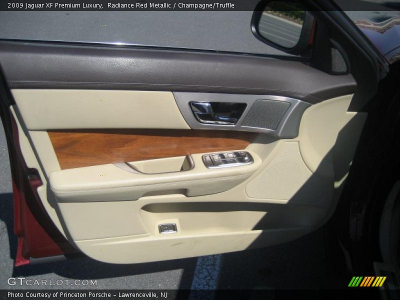 Radiance Red Metallic / Champagne/Truffle 2009 Jaguar XF Premium Luxury