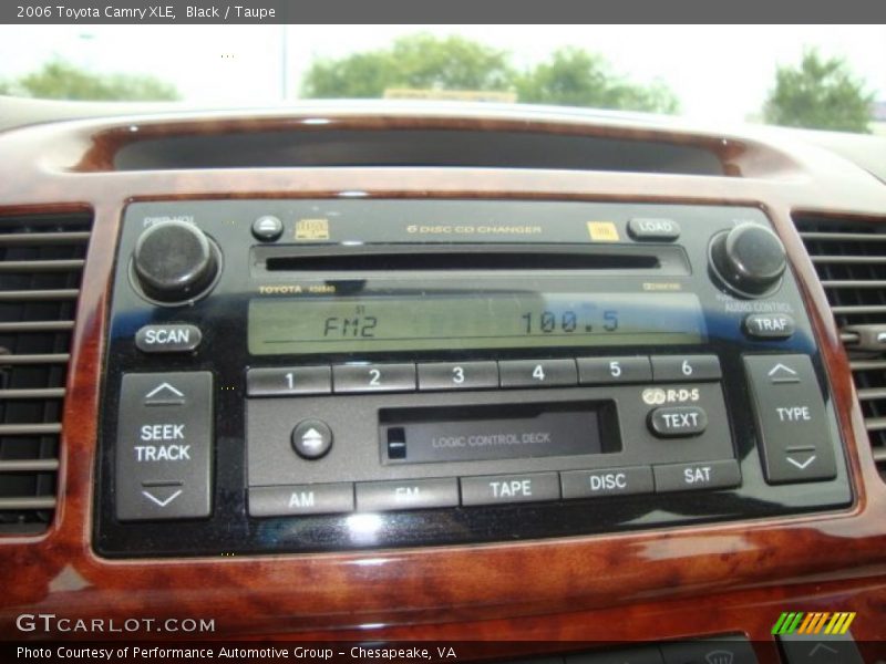 Black / Taupe 2006 Toyota Camry XLE