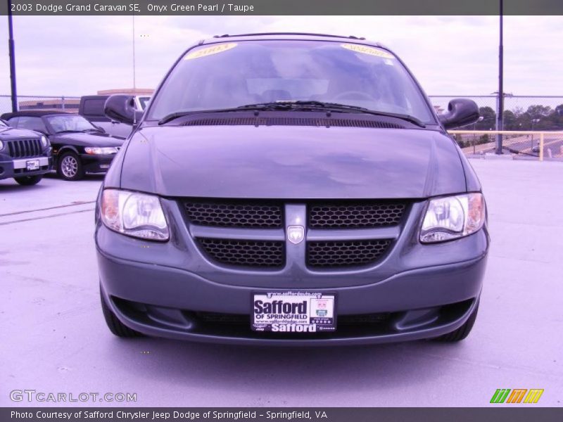 Onyx Green Pearl / Taupe 2003 Dodge Grand Caravan SE