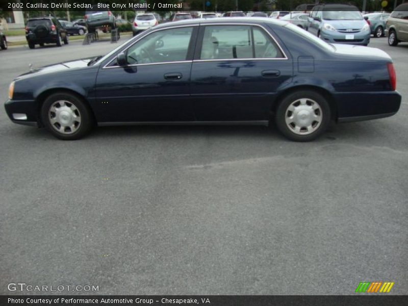 Blue Onyx Metallic / Oatmeal 2002 Cadillac DeVille Sedan