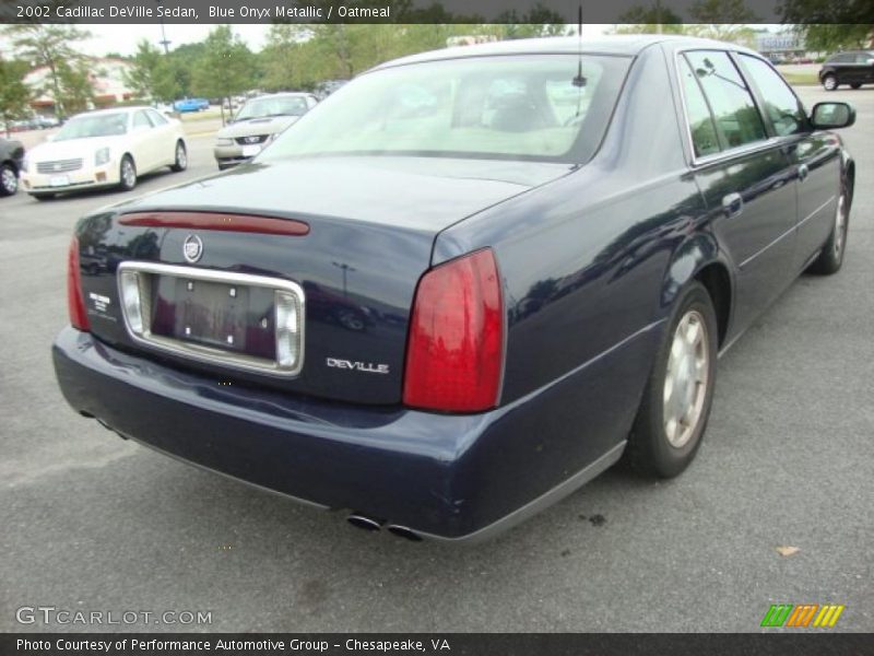 Blue Onyx Metallic / Oatmeal 2002 Cadillac DeVille Sedan