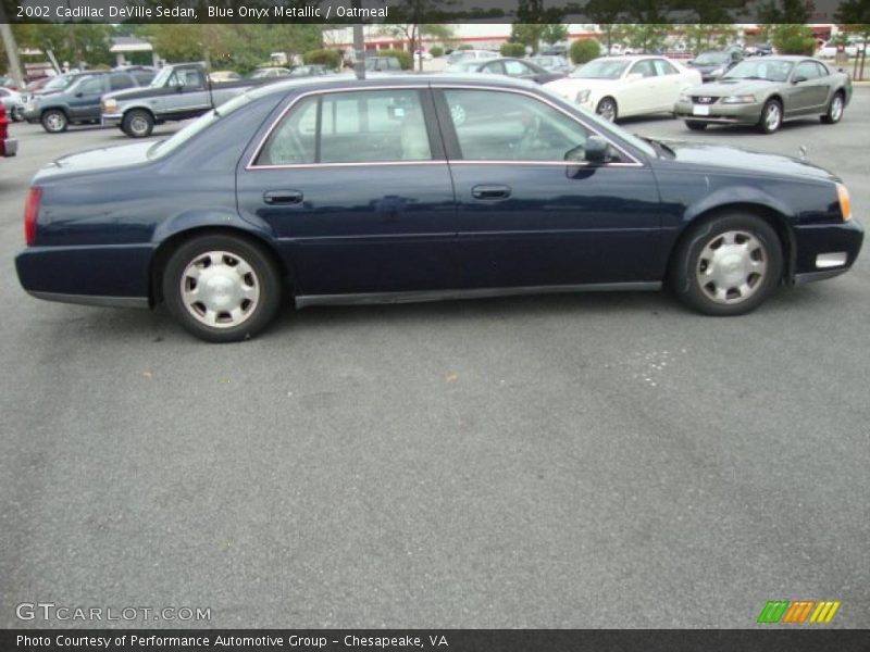 Blue Onyx Metallic / Oatmeal 2002 Cadillac DeVille Sedan