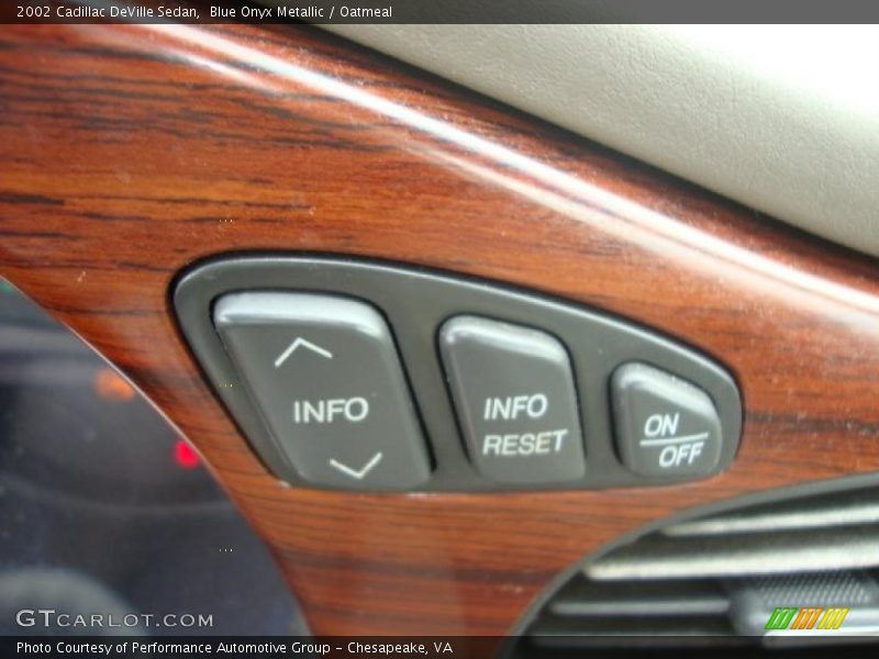 Blue Onyx Metallic / Oatmeal 2002 Cadillac DeVille Sedan