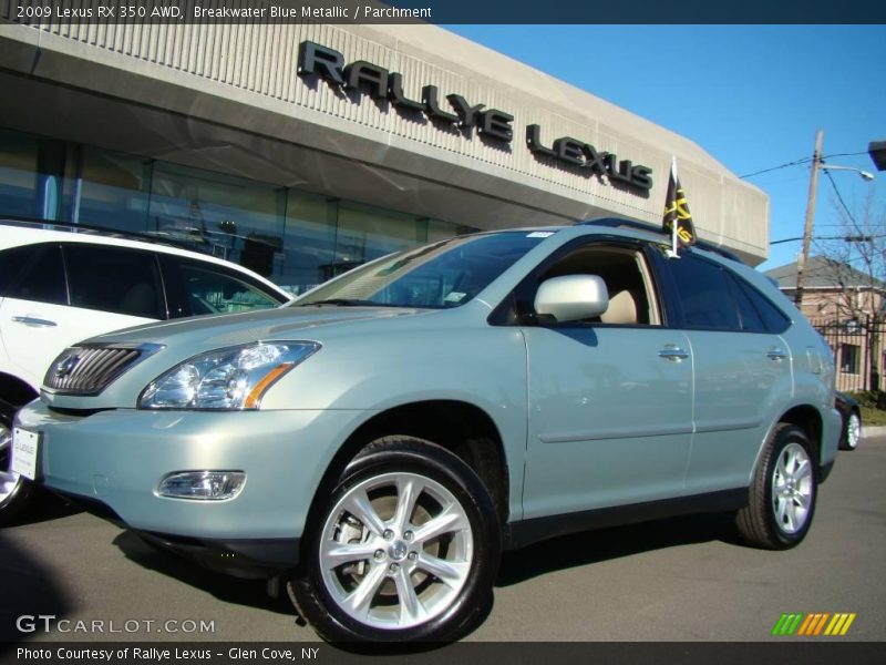 Breakwater Blue Metallic / Parchment 2009 Lexus RX 350 AWD