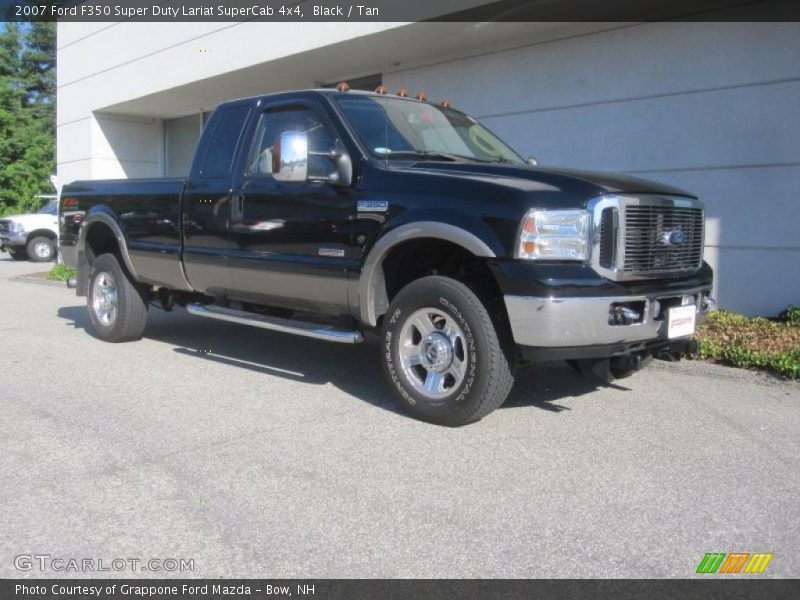 Black / Tan 2007 Ford F350 Super Duty Lariat SuperCab 4x4