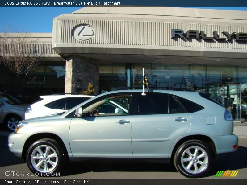 Breakwater Blue Metallic / Parchment 2009 Lexus RX 350 AWD