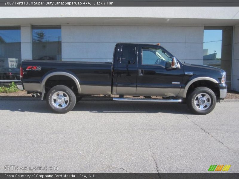 Black / Tan 2007 Ford F350 Super Duty Lariat SuperCab 4x4