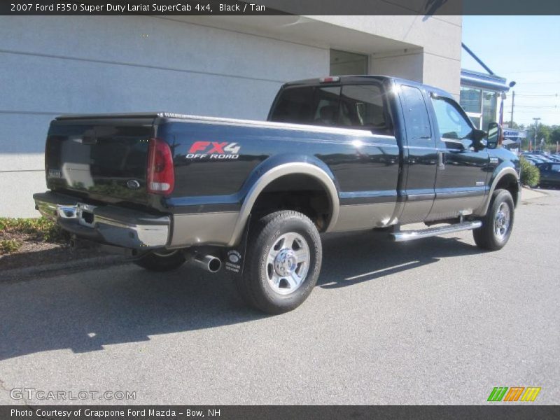 Black / Tan 2007 Ford F350 Super Duty Lariat SuperCab 4x4