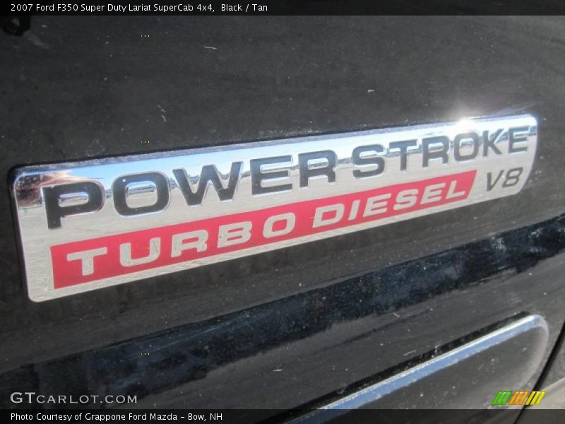 Black / Tan 2007 Ford F350 Super Duty Lariat SuperCab 4x4