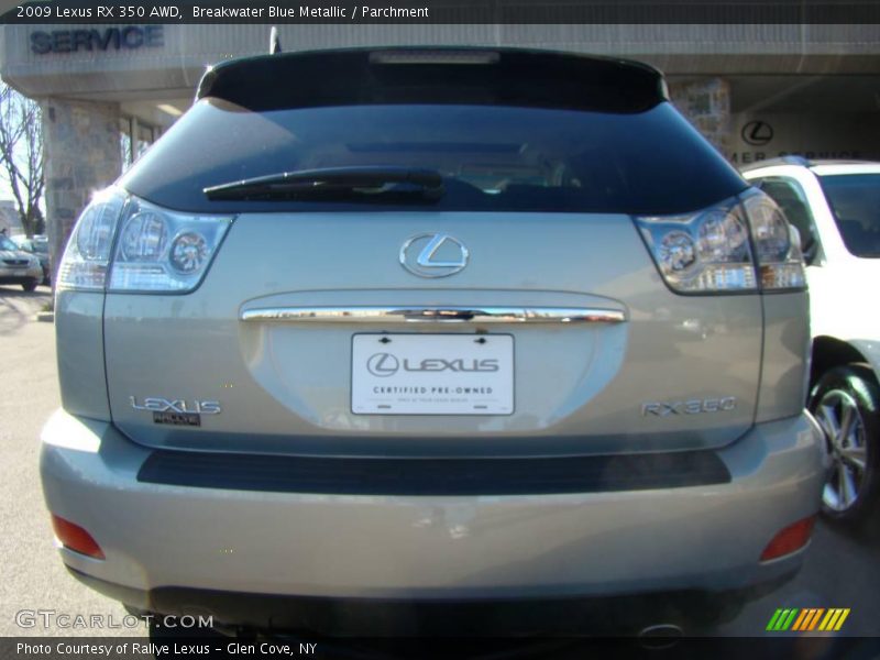 Breakwater Blue Metallic / Parchment 2009 Lexus RX 350 AWD