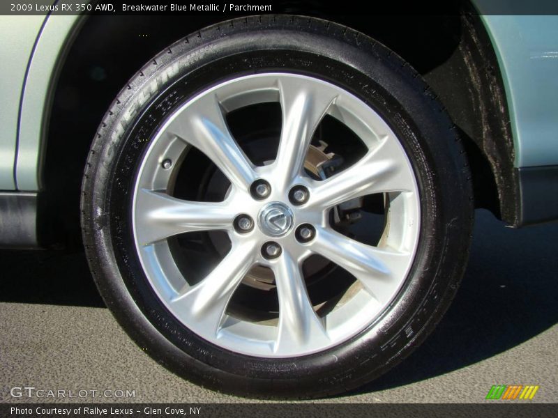 Breakwater Blue Metallic / Parchment 2009 Lexus RX 350 AWD