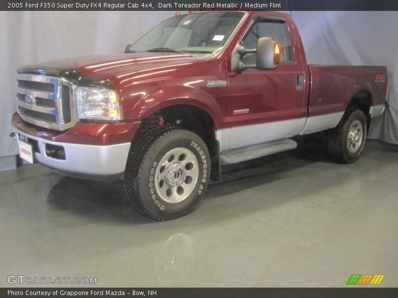 Dark Toreador Red Metallic / Medium Flint 2005 Ford F350 Super Duty FX4 Regular Cab 4x4
