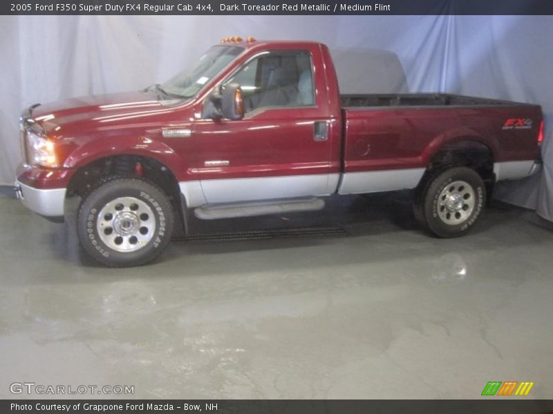 Dark Toreador Red Metallic / Medium Flint 2005 Ford F350 Super Duty FX4 Regular Cab 4x4