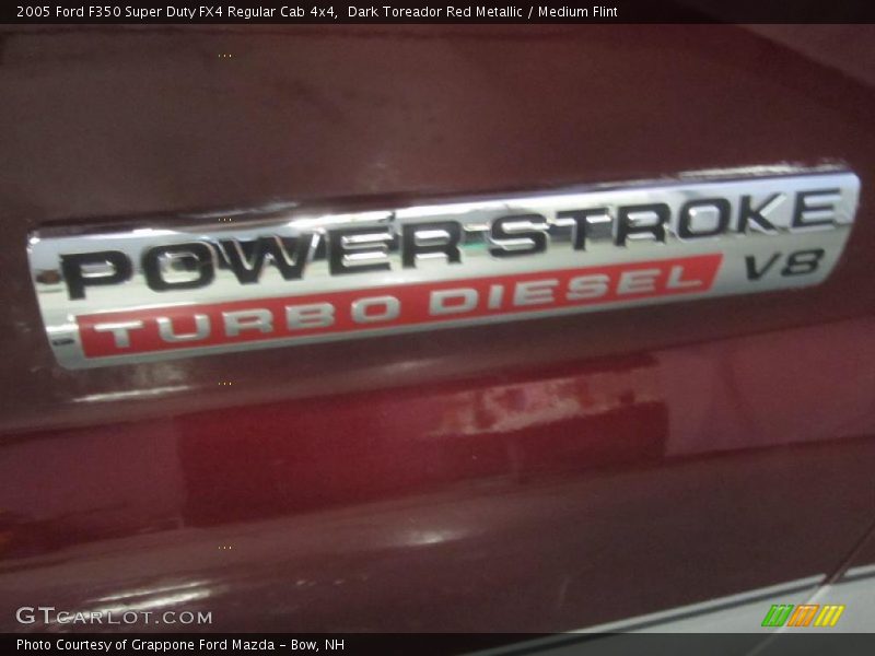 Dark Toreador Red Metallic / Medium Flint 2005 Ford F350 Super Duty FX4 Regular Cab 4x4