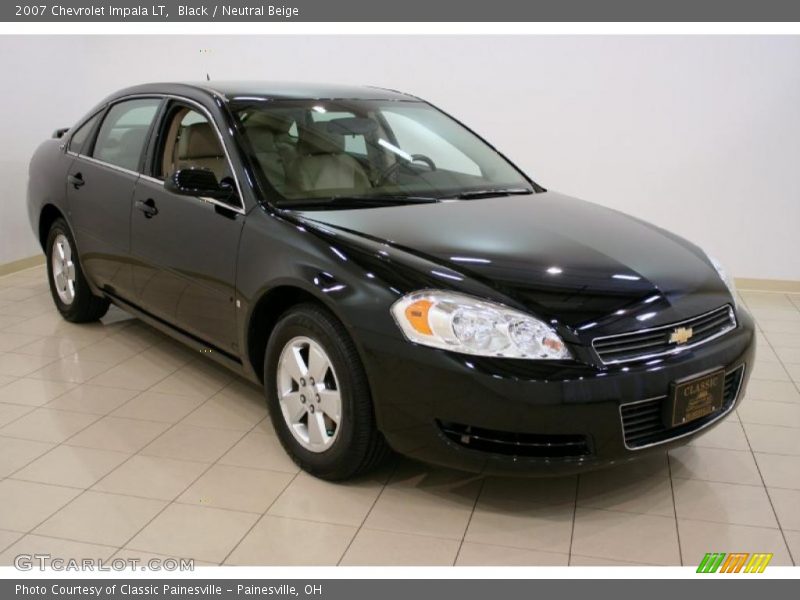 Black / Neutral Beige 2007 Chevrolet Impala LT