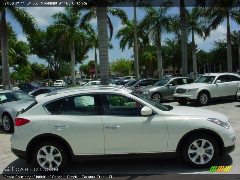 Moonlight White / Graphite 2009 Infiniti EX 35