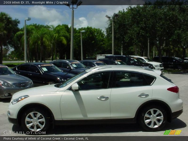 Moonlight White / Graphite 2009 Infiniti EX 35