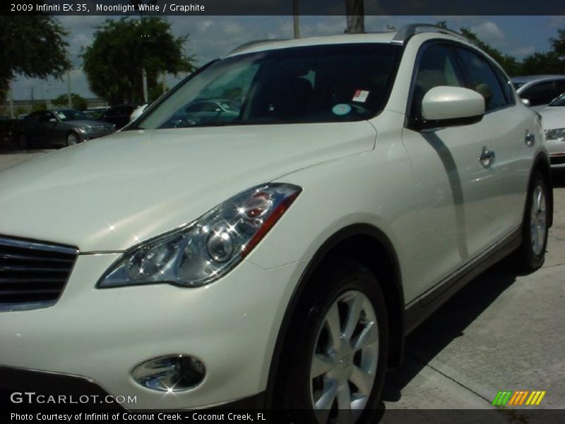 Moonlight White / Graphite 2009 Infiniti EX 35
