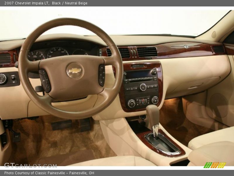 Black / Neutral Beige 2007 Chevrolet Impala LT