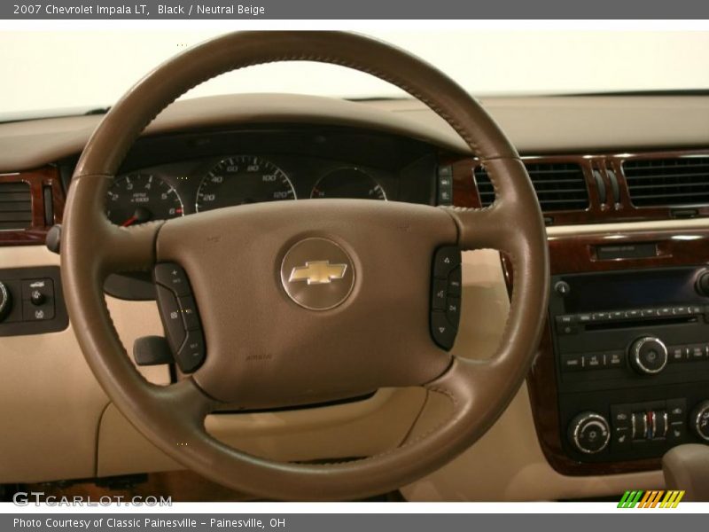Black / Neutral Beige 2007 Chevrolet Impala LT
