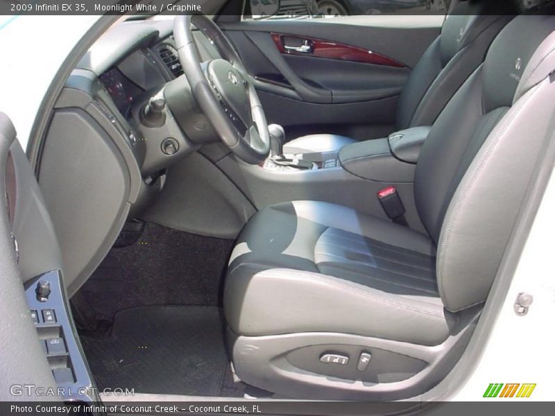 Moonlight White / Graphite 2009 Infiniti EX 35