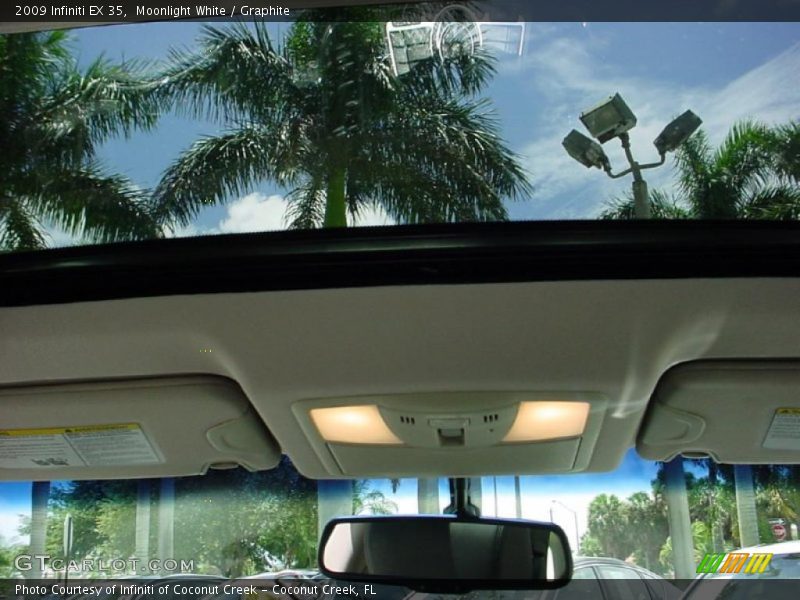 Moonlight White / Graphite 2009 Infiniti EX 35