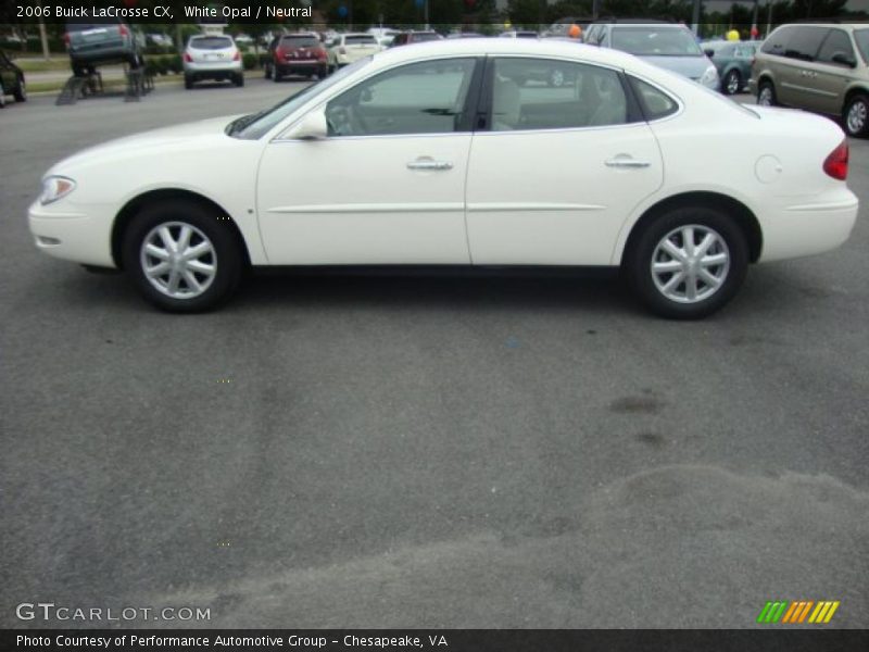 White Opal / Neutral 2006 Buick LaCrosse CX