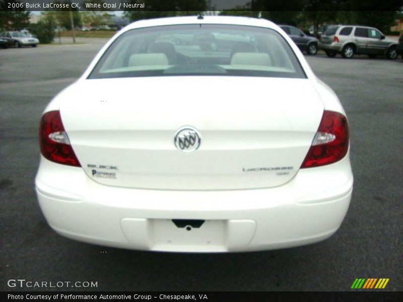 White Opal / Neutral 2006 Buick LaCrosse CX