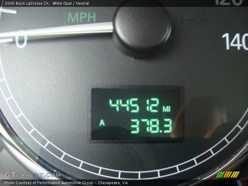 White Opal / Neutral 2006 Buick LaCrosse CX