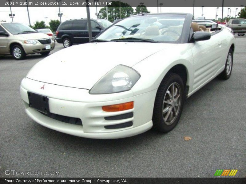 Dover White Pearl / Tan 2001 Mitsubishi Eclipse Spyder GS