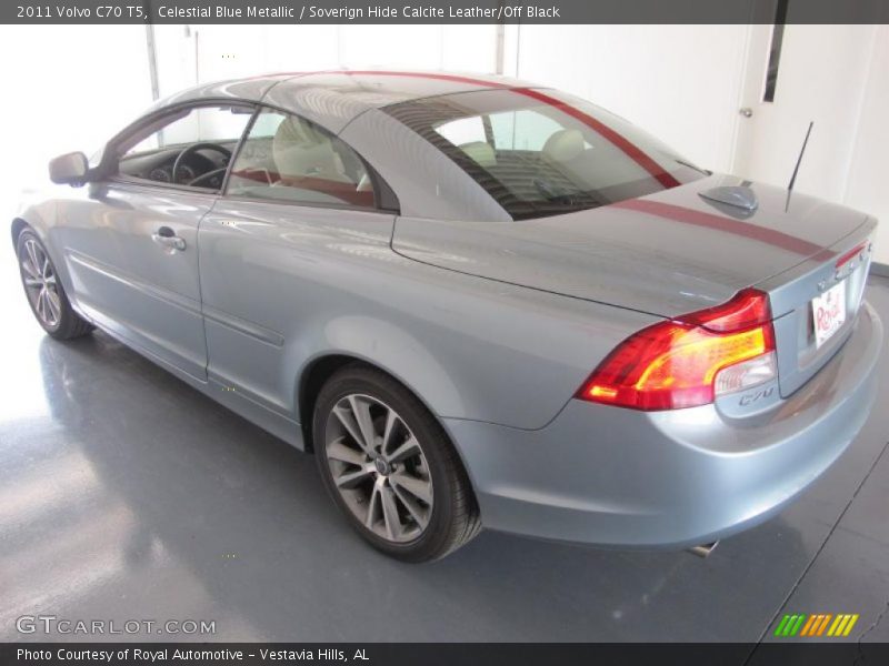 Celestial Blue Metallic / Soverign Hide Calcite Leather/Off Black 2011 Volvo C70 T5