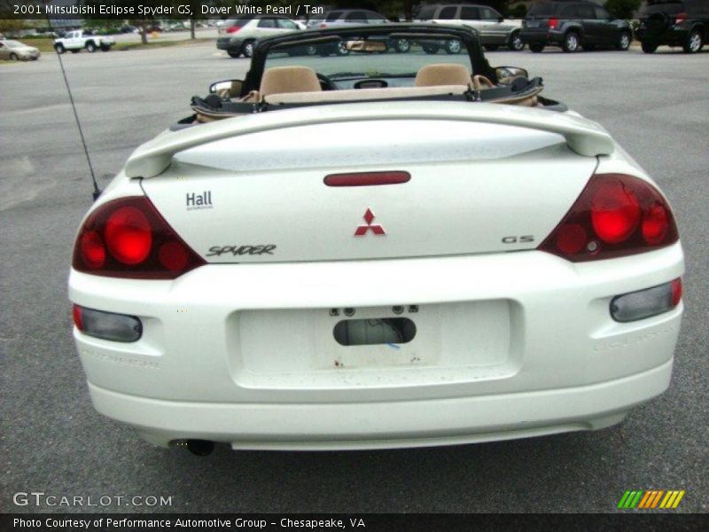 Dover White Pearl / Tan 2001 Mitsubishi Eclipse Spyder GS