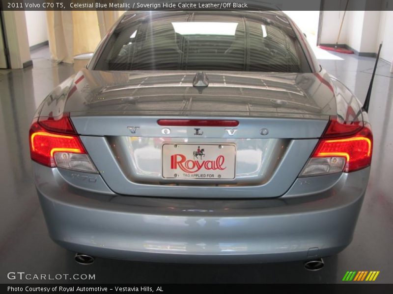 Celestial Blue Metallic / Soverign Hide Calcite Leather/Off Black 2011 Volvo C70 T5