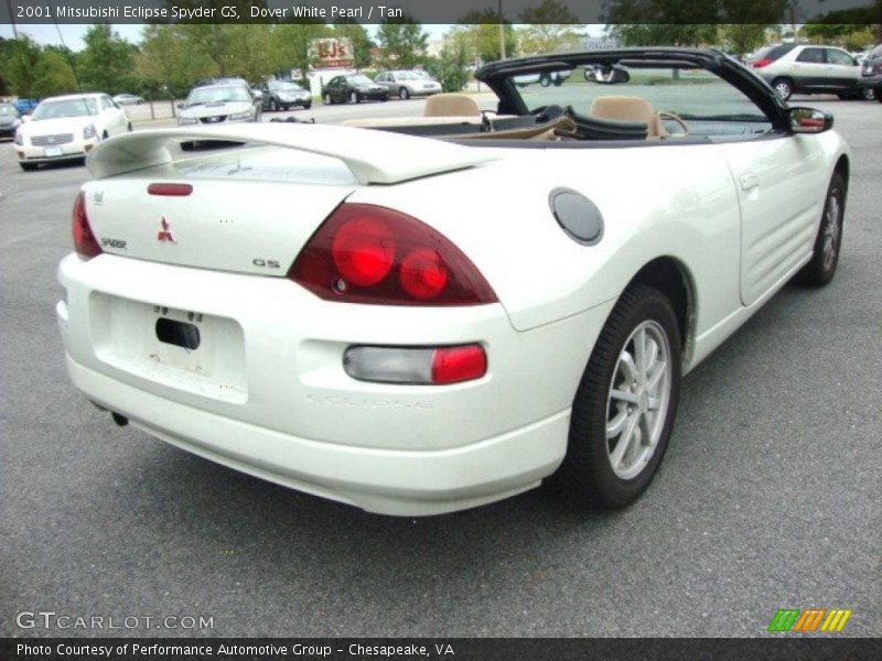 Dover White Pearl / Tan 2001 Mitsubishi Eclipse Spyder GS