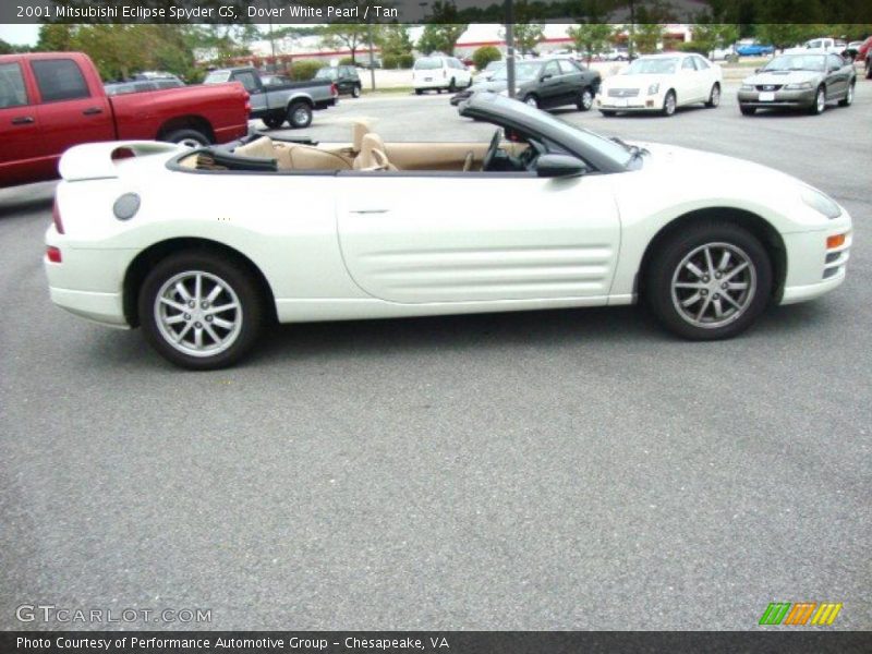 Dover White Pearl / Tan 2001 Mitsubishi Eclipse Spyder GS