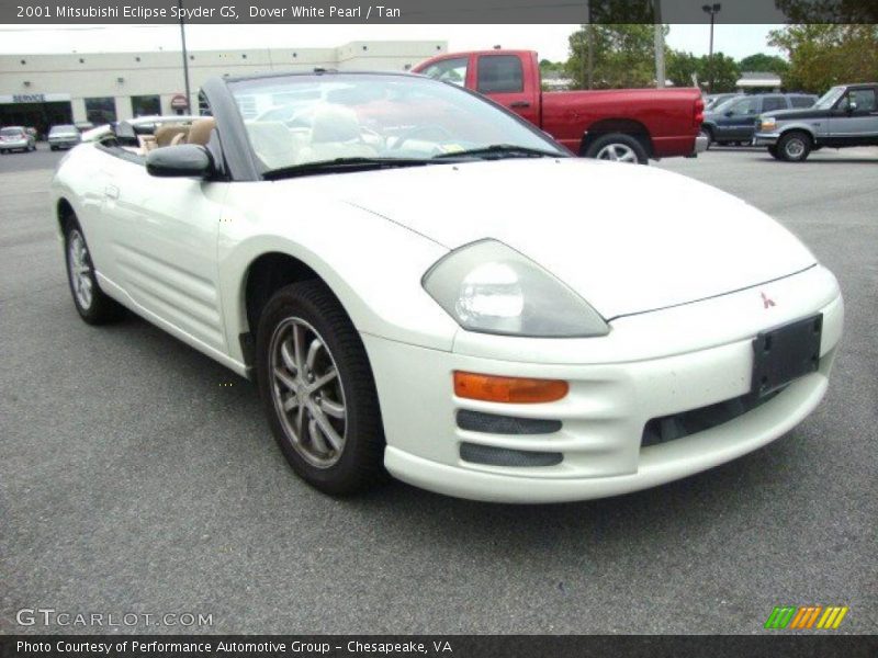 Dover White Pearl / Tan 2001 Mitsubishi Eclipse Spyder GS