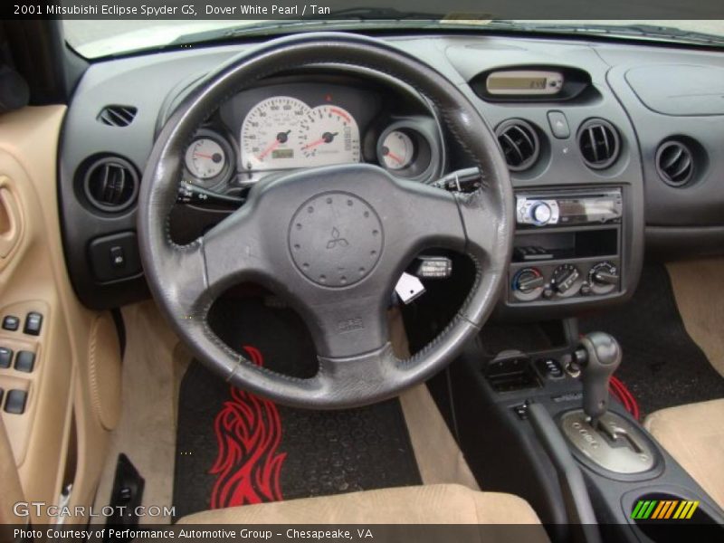 Dover White Pearl / Tan 2001 Mitsubishi Eclipse Spyder GS