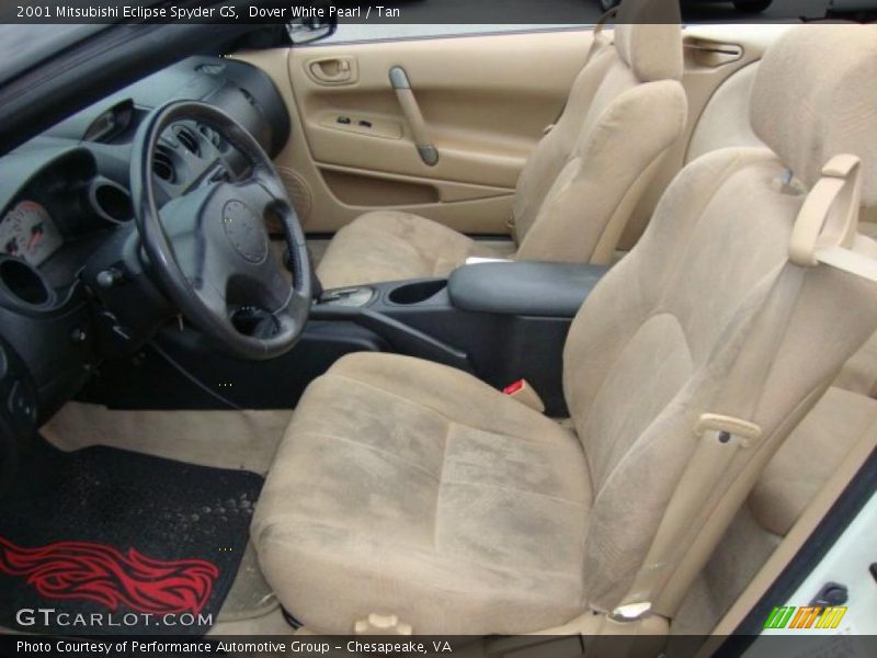 Dover White Pearl / Tan 2001 Mitsubishi Eclipse Spyder GS