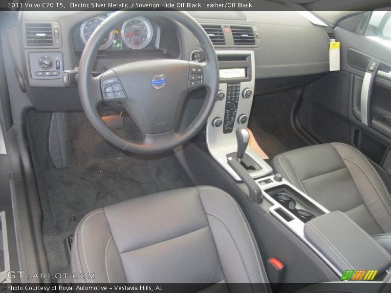 Electric Silver Metallic / Soverign Hide Off Black Leather/Off Black 2011 Volvo C70 T5