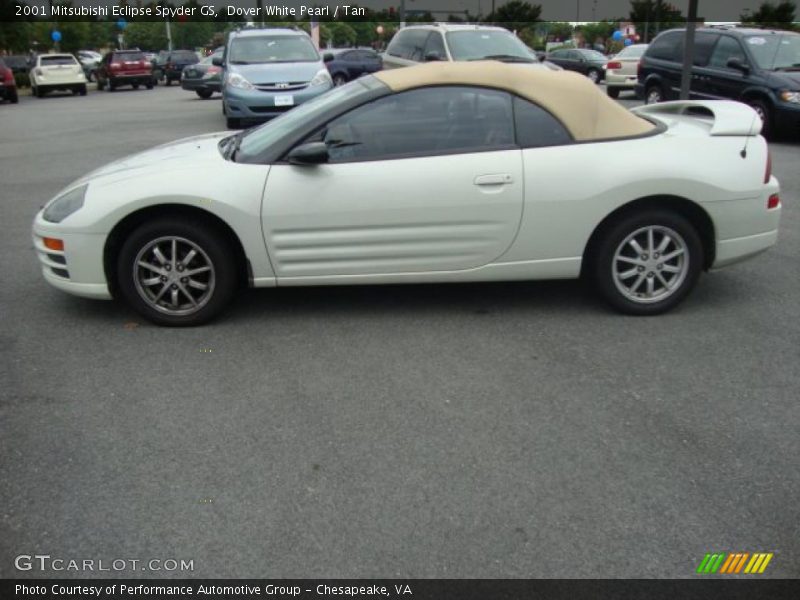 Dover White Pearl / Tan 2001 Mitsubishi Eclipse Spyder GS
