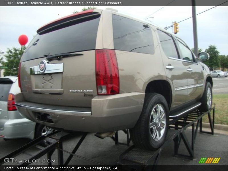 Radiant Bronze / Cocoa/Light Cashmere 2007 Cadillac Escalade AWD