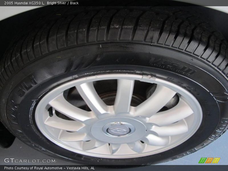 Bright Silver / Black 2005 Hyundai XG350 L