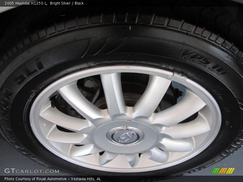 Bright Silver / Black 2005 Hyundai XG350 L