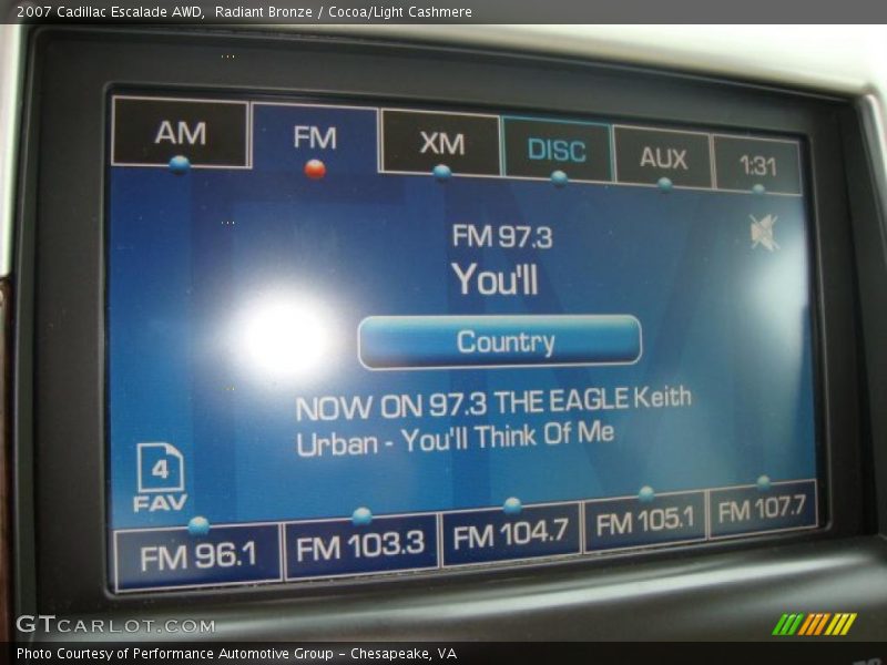 Radiant Bronze / Cocoa/Light Cashmere 2007 Cadillac Escalade AWD