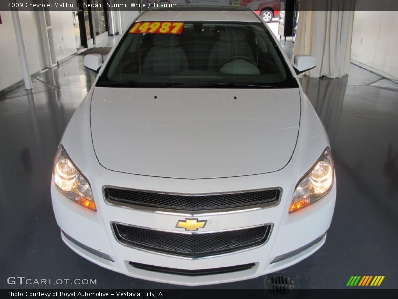 Summit White / Titanium 2009 Chevrolet Malibu LT Sedan