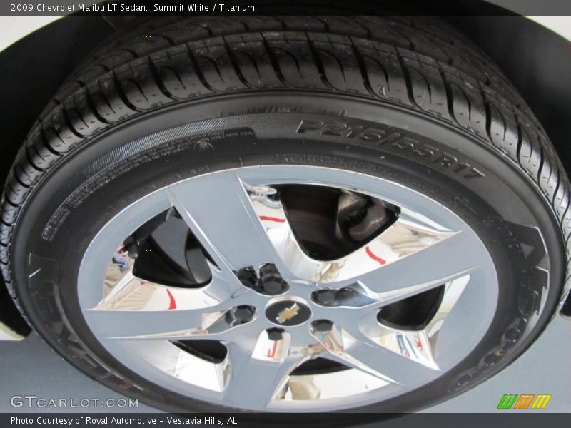 Summit White / Titanium 2009 Chevrolet Malibu LT Sedan