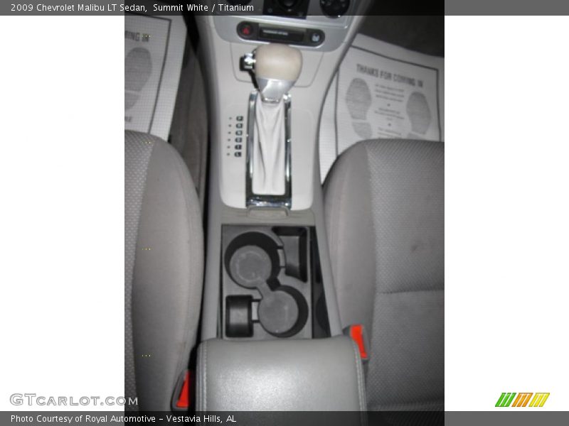 Summit White / Titanium 2009 Chevrolet Malibu LT Sedan
