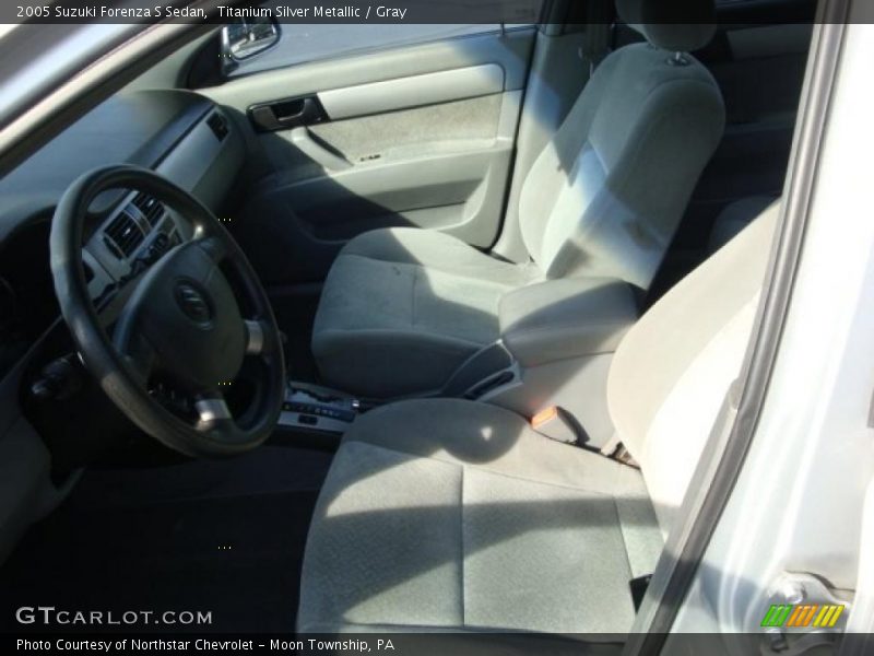 Titanium Silver Metallic / Gray 2005 Suzuki Forenza S Sedan